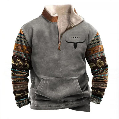 ELIOT™ - Mit Fleece gefüttertes Sweatshirt mit lässigem Reißverschluss